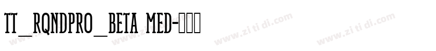 TT_RQNDPro_Beta Med字体转换